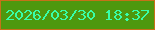 文字の大きさ：5、枠の色：c67118、背景の色：4e980e、文字の色：38fea9 無料ブログパーツのブログ時計