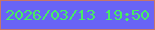 文字の大きさ：3、枠の色：c6756a、背景の色：6964f6、文字の色：47ec64 無料ブログパーツのブログ時計