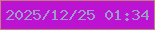 文字の大きさ：3、枠の色：c67e7d、背景の色：bb13d1、文字の色：9e9cc4 無料ブログパーツのブログ時計