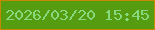 文字の大きさ：5、枠の色：c68802、背景の色：559c10、文字の色：86d97d 無料ブログパーツのブログ時計