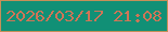 文字の大きさ：2、枠の色：c68f58、背景の色：119076、文字の色：cf7557 無料ブログパーツのブログ時計