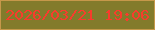 文字の大きさ：5、枠の色：c6984a、背景の色：837b2b、文字の色：f83c2c 無料ブログパーツのブログ時計