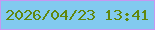 文字の大きさ：1、枠の色：c698f2、背景の色：82caef、文字の色：60870f 無料ブログパーツのブログ時計