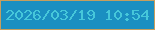文字の大きさ：5、枠の色：c69e5e、背景の色：1a8fc1、文字の色：46c7da 無料ブログパーツのブログ時計