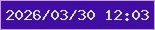 文字の大きさ：1、枠の色：c69fd7、背景の色：420da5、文字の色：d6e6b4 無料ブログパーツのブログ時計
