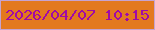 文字の大きさ：3、枠の色：c6a3d1、背景の色：e3791f、文字の色：a00aa8 無料ブログパーツのブログ時計