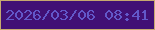 文字の大きさ：3、枠の色：c6a96f、背景の色：411075、文字の色：6258c9 無料ブログパーツのブログ時計