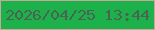 文字の大きさ：5、枠の色：c6a996、背景の色：1cb14b、文字の色：496450 無料ブログパーツのブログ時計