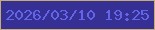 文字の大きさ：5、枠の色：c6ac73、背景の色：373094、文字の色：6265e9 無料ブログパーツのブログ時計