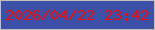文字の大きさ：4、枠の色：c6bebd、背景の色：3d50a8、文字の色：e70e10 無料ブログパーツのブログ時計