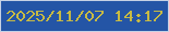文字の大きさ：2、枠の色：c6d1e4、背景の色：2455a6、文字の色：c7ba44 無料ブログパーツのブログ時計