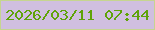 文字の大きさ：4、枠の色：c6d590、背景の色：d0bfe0、文字の色：5fa308 無料ブログパーツのブログ時計