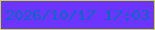 文字の大きさ：3、枠の色：c6da30、背景の色：6c35fd、文字の色：066ac5 無料ブログパーツのブログ時計