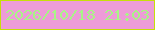 文字の大きさ：2、枠の色：c6df09、背景の色：ed9cd8、文字の色：a8f586 無料ブログパーツのブログ時計