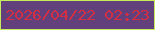 文字の大きさ：3、枠の色：c6ec5c、背景の色：61407c、文字の色：d32f44 無料ブログパーツのブログ時計