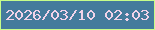 文字の大きさ：2、枠の色：c6fd8a、背景の色：447b9c、文字の色：f1d3e9 無料ブログパーツのブログ時計