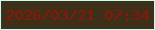 文字の大きさ：4、枠の色：c6fff1、背景の色：3e3018、文字の色：8c1607 無料ブログパーツのブログ時計