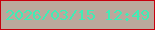 文字の大きさ：1、枠の色：c7000d、背景の色：bba89c、文字の色：3fedb5 無料ブログパーツのブログ時計