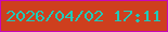文字の大きさ：1、枠の色：c707bb、背景の色：ce3f1e、文字の色：1fcab9 無料ブログパーツのブログ時計