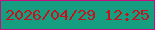 文字の大きさ：2、枠の色：c70e81、背景の色：159e7f、文字の色：c2131e 無料ブログパーツのブログ時計