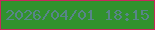 文字の大きさ：2、枠の色：c7285c、背景の色：31922d、文字の色：58858a 無料ブログパーツのブログ時計