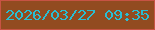 文字の大きさ：1、枠の色：c75344、背景の色：924b20、文字の色：29bed3 無料ブログパーツのブログ時計