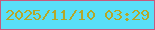 文字の大きさ：4、枠の色：c75a7d、背景の色：59dff8、文字の色：b5a728 無料ブログパーツのブログ時計