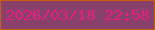 文字の大きさ：4、枠の色：c75e0f、背景の色：88416b、文字の色：eb1c82 無料ブログパーツのブログ時計