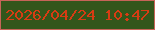 文字の大きさ：2、枠の色：c76458、背景の色：33561b、文字の色：d73c13 無料ブログパーツのブログ時計