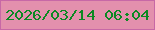 文字の大きさ：1、枠の色：c768a6、背景の色：e390ad、文字の色：0b8923 無料ブログパーツのブログ時計