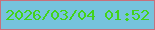 文字の大きさ：1、枠の色：c7707b、背景の色：76c3dc、文字の色：42d41a 無料ブログパーツのブログ時計