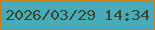 文字の大きさ：5、枠の色：c77d20、背景の色：48abba、文字の色：3c452f 無料ブログパーツのブログ時計