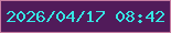 文字の大きさ：2、枠の色：c77ea2、背景の色：511b5a、文字の色：36e7e4 無料ブログパーツのブログ時計