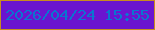 文字の大きさ：1、枠の色：c78d20、背景の色：6a15d0、文字の色：0976d0 無料ブログパーツのブログ時計