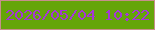 文字の大きさ：1、枠の色：c78f8b、背景の色：65a509、文字の色：a537d7 無料ブログパーツのブログ時計