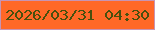 文字の大きさ：2、枠の色：c794b3、背景の色：ff6827、文字の色：48500e 無料ブログパーツのブログ時計