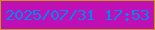 文字の大きさ：2、枠の色：c79615、背景の色：be10b4、文字の色：0186f3 無料ブログパーツのブログ時計