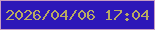 文字の大きさ：2、枠の色：c79cc3、背景の色：2e17b8、文字の色：b8a963 無料ブログパーツのブログ時計