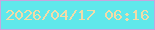 文字の大きさ：2、枠の色：c7a6df、背景の色：60e8eb、文字の色：f2dba8 無料ブログパーツのブログ時計