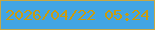 文字の大きさ：5、枠の色：c7a744、背景の色：42a5e4、文字の色：ca9c0d 無料ブログパーツのブログ時計