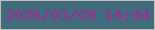 文字の大きさ：2、枠の色：c7bdb7、背景の色：416c7d、文字の色：a92697 無料ブログパーツのブログ時計