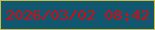 文字の大きさ：2、枠の色：c7be42、背景の色：125770、文字の色：cf0e11 無料ブログパーツのブログ時計