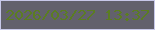 文字の大きさ：4、枠の色：c7c8e9、背景の色：62616c、文字の色：5b7d22 無料ブログパーツのブログ時計