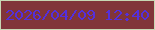 文字の大きさ：2、枠の色：c7d8b3、背景の色：813539、文字の色：542fdc 無料ブログパーツのブログ時計