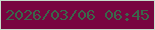 文字の大きさ：3、枠の色：c7dccb、背景の色：780540、文字の色：3a664a 無料ブログパーツのブログ時計
