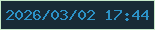 文字の大きさ：4、枠の色：c7eaca、背景の色：192b36、文字の色：2c92c6 無料ブログパーツのブログ時計