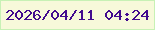 文字の大きさ：3、枠の色：c7f1b5、背景の色：f7f9da、文字の色：420b8e 無料ブログパーツのブログ時計