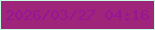 文字の大きさ：5、枠の色：c7fde3、背景の色：9f257b、文字の色：961597 無料ブログパーツのブログ時計