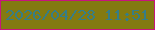 文字の大きさ：1、枠の色：c8147d、背景の色：837a11、文字の色：367d86 無料ブログパーツのブログ時計