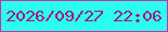 文字の大きさ：3、枠の色：c833a7、背景の色：2afcef、文字の色：a91779 無料ブログパーツのブログ時計